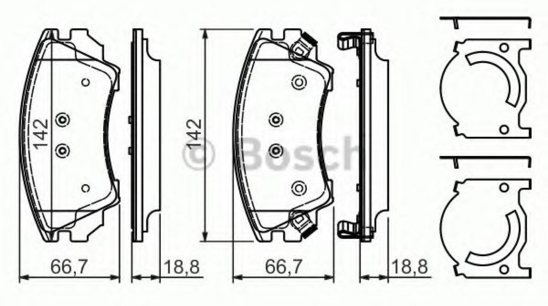 Set placute frana,frana disc OPEL INSIGNIA Limuzina (2008 - 2016) BOSCH 0 986 494 275 piesa NOUA