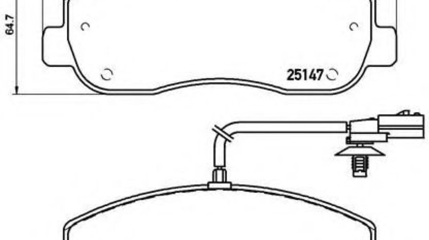 Set placute frana,frana disc OPEL MOVANO B bus (2010 - 2016) BREMBO P 68 062 piesa NOUA