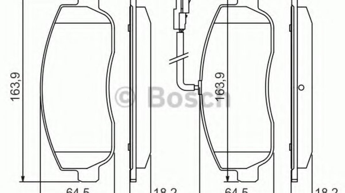 Set placute frana,frana disc OPEL MOVANO B bus (2010 - 2016) BOSCH 0 986 494 498 piesa NOUA