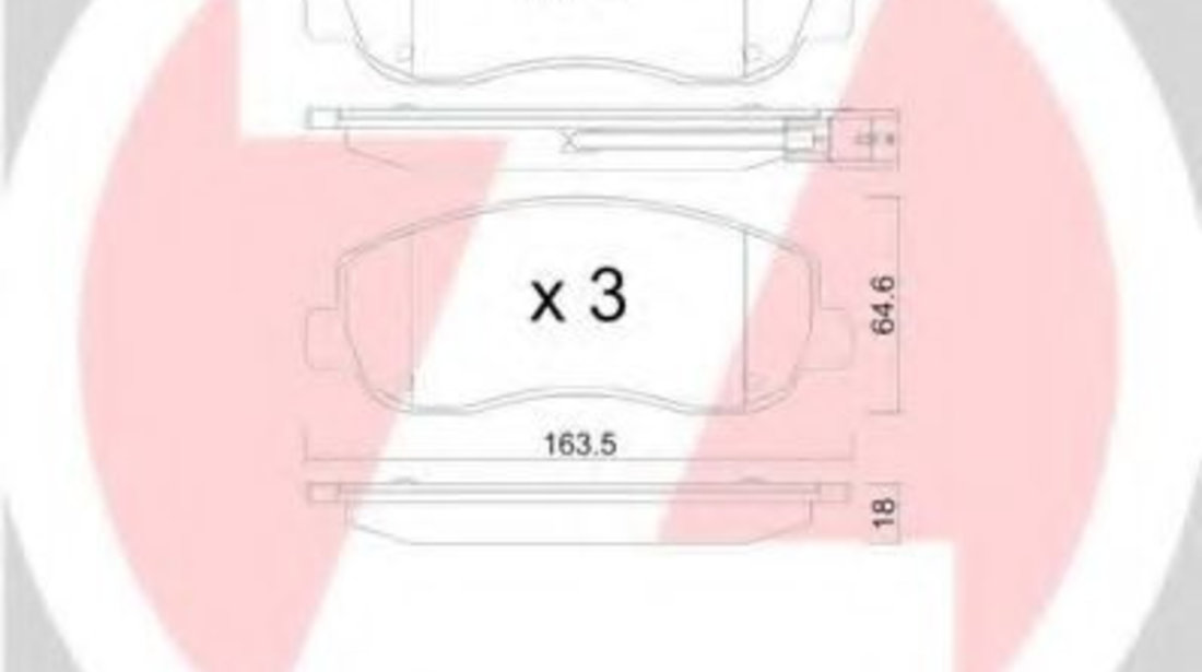 Set placute frana,frana disc OPEL MOVANO B platou / sasiu (2010 - 2016) ZIMMERMANN 25147.180.1 piesa NOUA