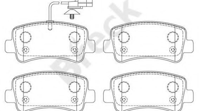 Set placute frana,frana disc OPEL MOVANO B caroserie (2010 - 2016) Break 25112 00 703 10 piesa NOUA