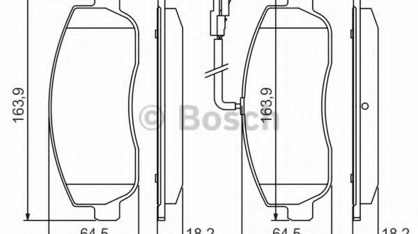 Set placute frana,frana disc OPEL MOVANO B caroserie (2010 - 2016) BOSCH 0 986 494 498 piesa NOUA