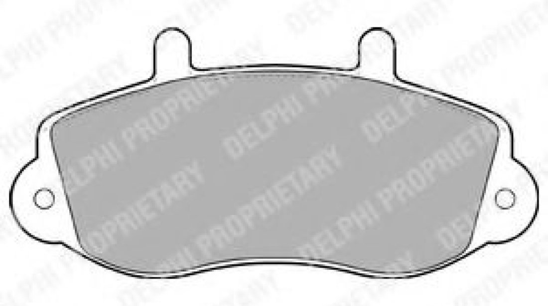 Set placute frana,frana disc OPEL MOVANO autobasculanta (H9) (1999 - 2010) DELPHI LP1406 piesa NOUA