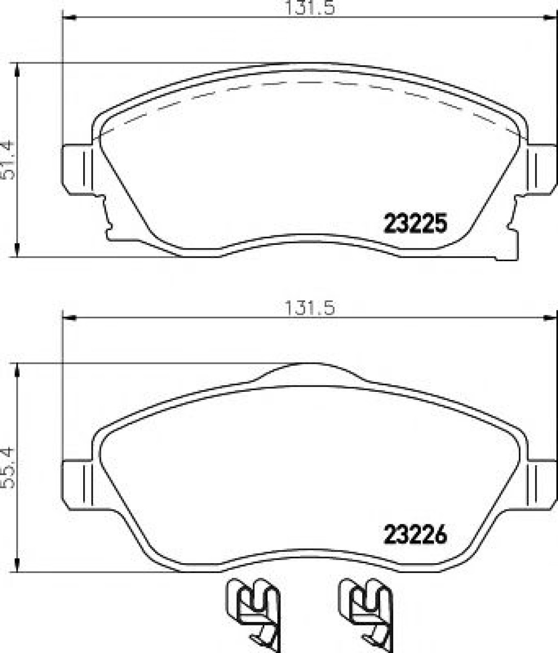 Set placute frana,frana disc OPEL TIGRA TwinTop (2004 - 2016) TEXTAR 2322501 piesa NOUA