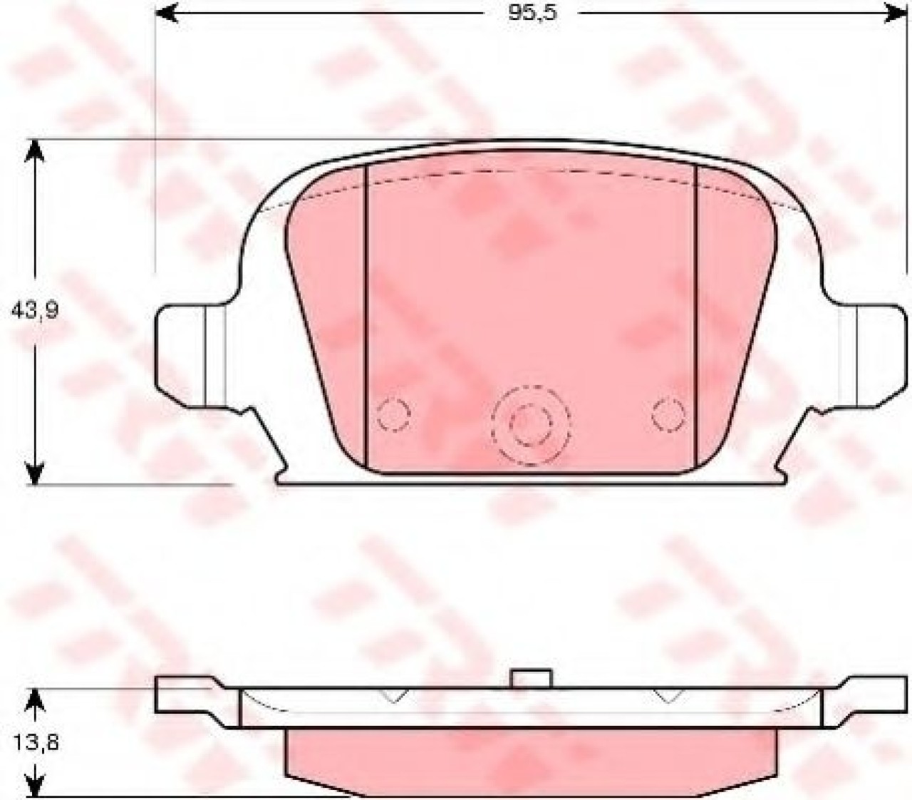 Set placute frana,frana disc OPEL TIGRA TwinTop (2004 - 2016) TRW GDB1412 piesa NOUA