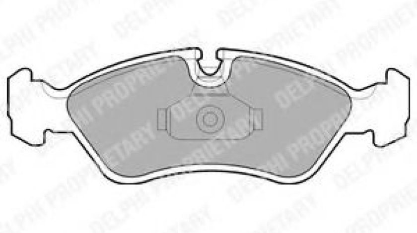 Set placute frana,frana disc OPEL VECTRA B (36) (1995 - 2002) DELPHI LP1605 piesa NOUA