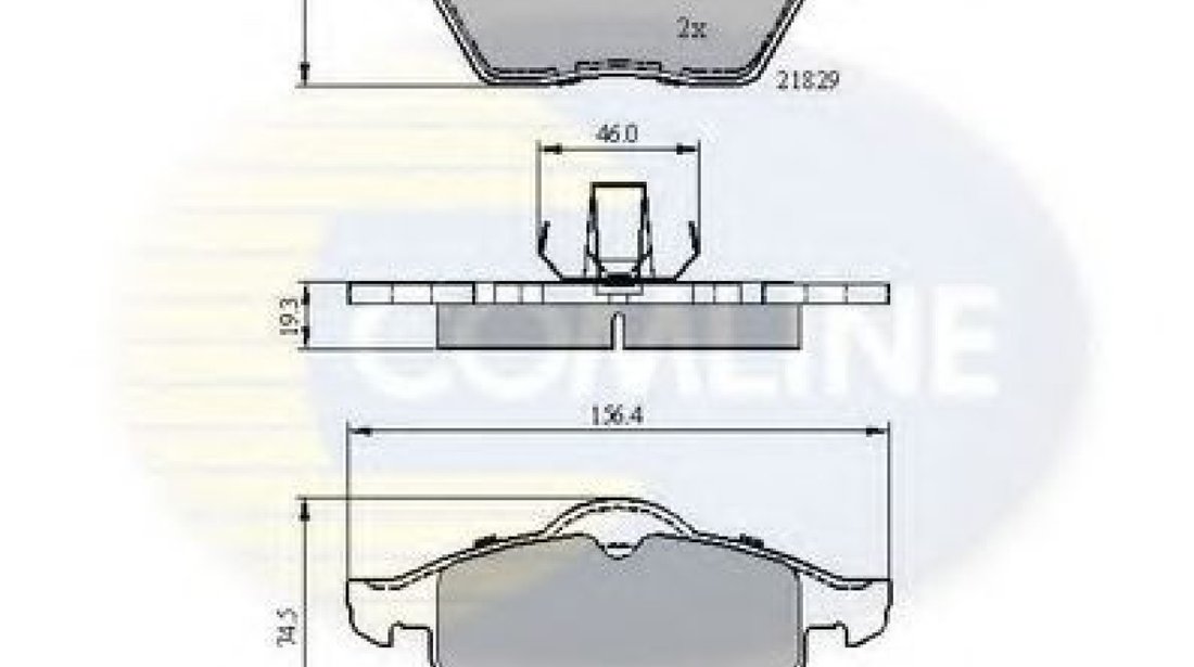 Set placute frana,frana disc OPEL VECTRA B Combi (31) (1996 - 2003) COMLINE CBP0749 piesa NOUA