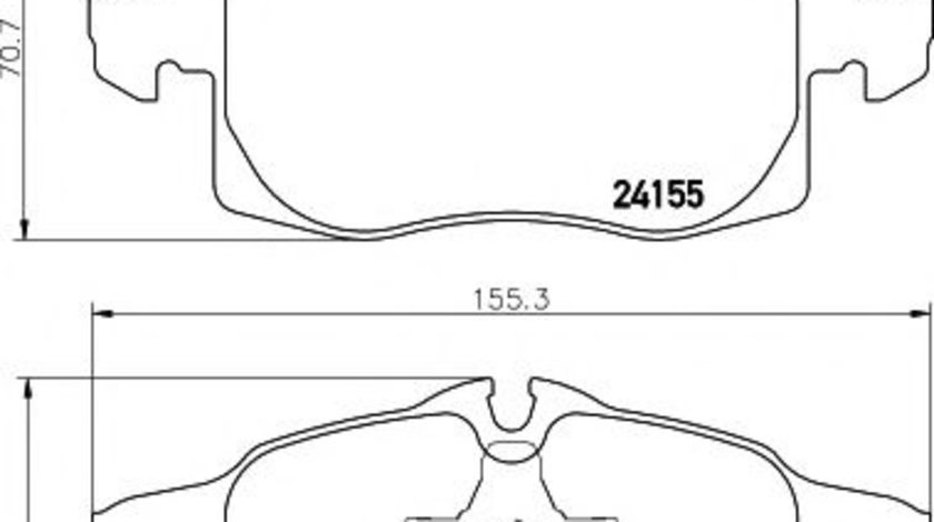 Set placute frana,frana disc OPEL VECTRA C Combi (2003 - 2016) TEXTAR 2415501 piesa NOUA