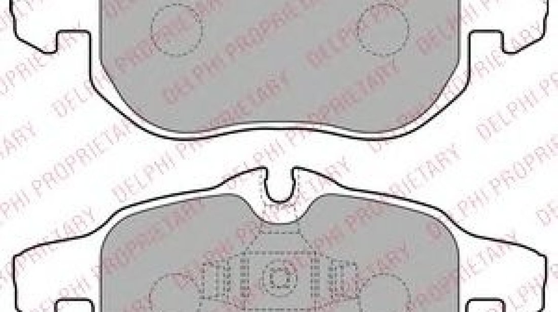 Set placute frana,frana disc OPEL VECTRA C Combi (2003 - 2016) DELPHI LP1723 piesa NOUA