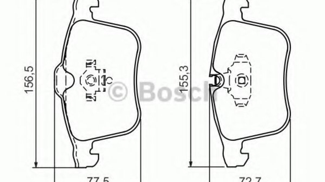 Set placute frana,frana disc OPEL VECTRA C Combi (2003 - 2016) BOSCH 0 986 494 280 piesa NOUA