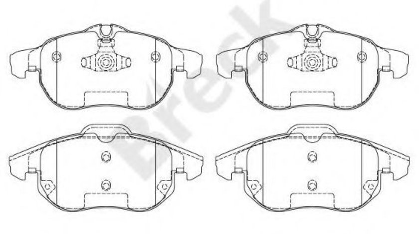 Set placute frana,frana disc OPEL VECTRA C GTS (2002 - 2016) Break 23402 00 701 00 piesa NOUA