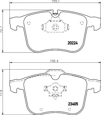 Set placute frana,frana disc OPEL VECTRA C GTS (2002 - 2016) TEXTAR 2022401 piesa NOUA