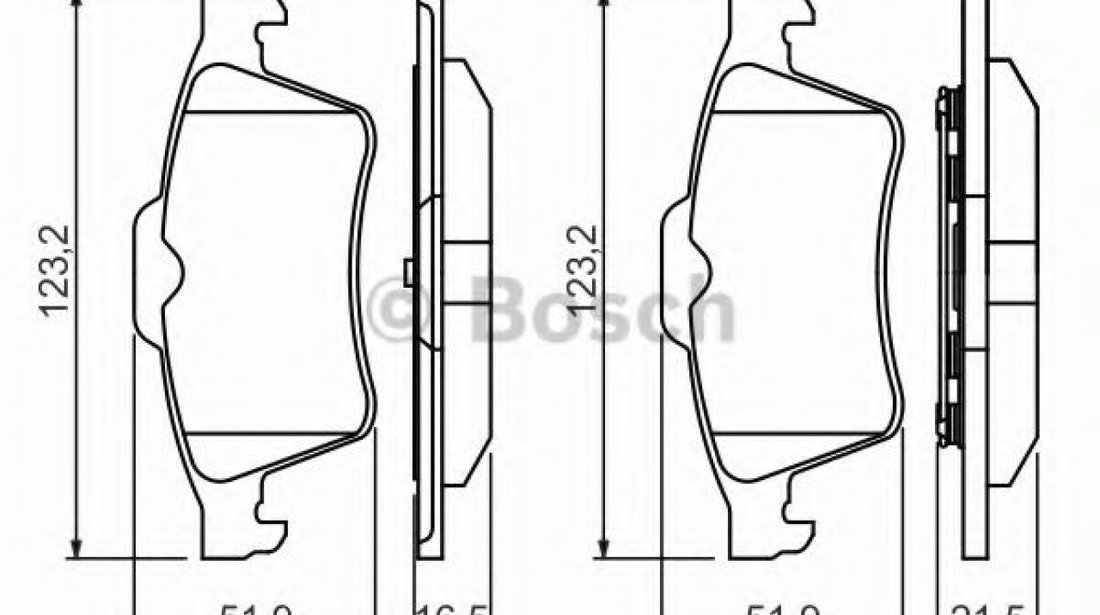 Set placute frana,frana disc OPEL VECTRA C GTS (2002 - 2016) BOSCH 0 986 494 032 piesa NOUA