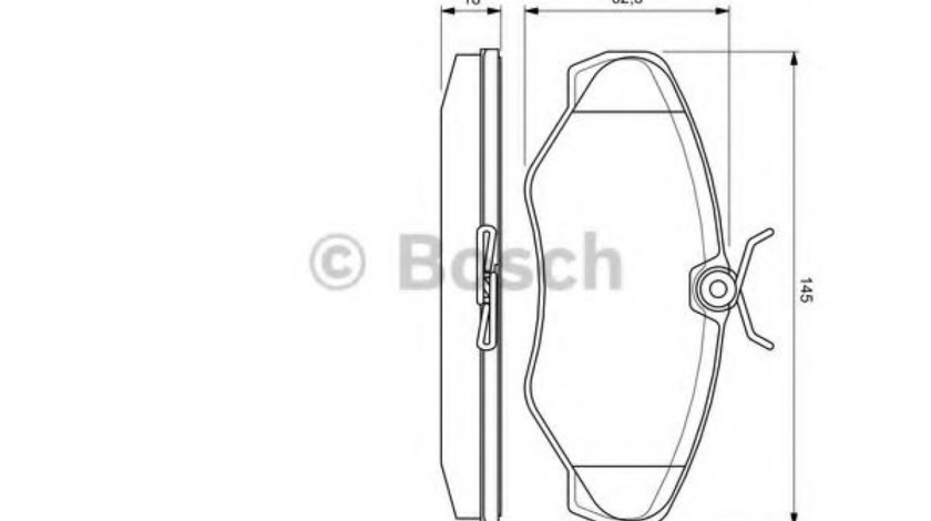 Set placute frana,frana disc OPEL VIVARO combi (J7) (2001 - 2014) BOSCH 0 986 424 636 piesa NOUA