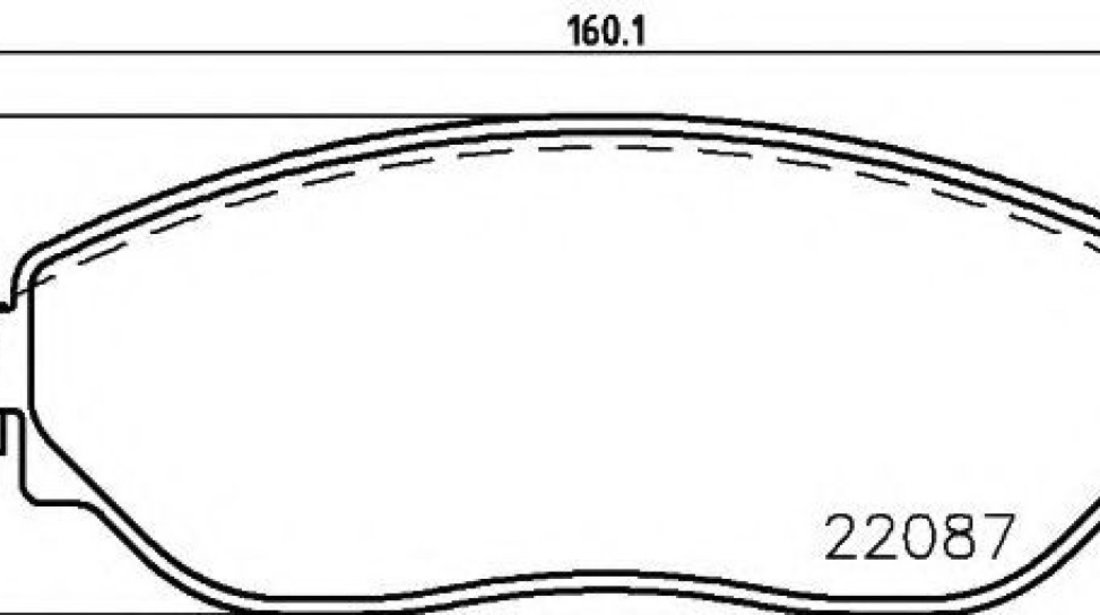 Set placute frana,frana disc OPEL VIVARO platou / sasiu (2014 - 2016) TEXTAR 2208701 piesa NOUA