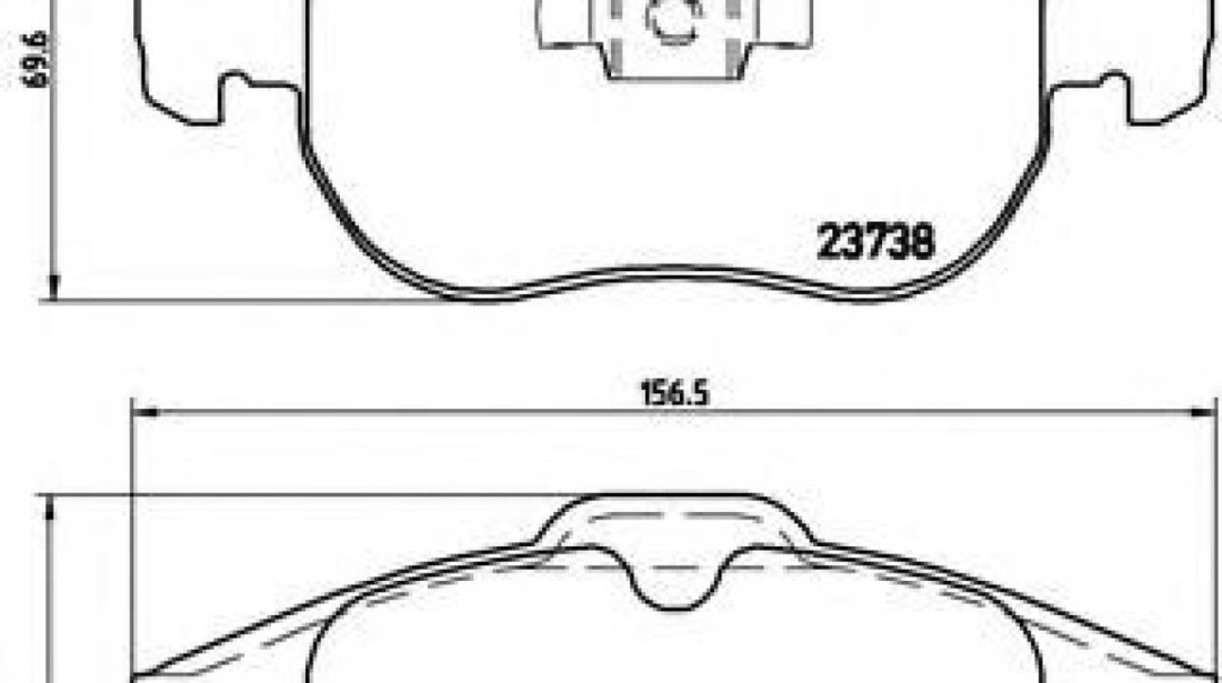 Set placute frana,frana disc OPEL ZAFIRA B (A05) (2005 - 2016) BREMBO P 59 043 piesa NOUA