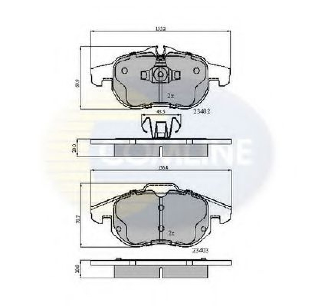 Set placute frana,frana disc OPEL ZAFIRA B (A05) (2005 - 2016) COMLINE CBP01137 piesa NOUA