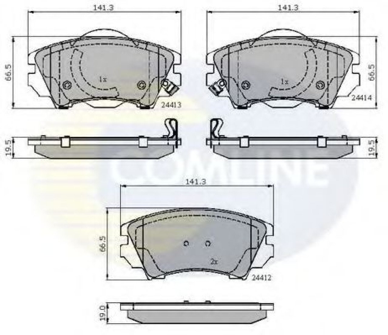 Set placute frana,frana disc OPEL ZAFIRA TOURER C (P12) (2011 - 2016) COMLINE CBP31680 piesa NOUA