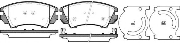 Set placute frana,frana disc OPEL ZAFIRA TOURER C (P12) (2011 - 2016) REMSA 1375.12 piesa NOUA