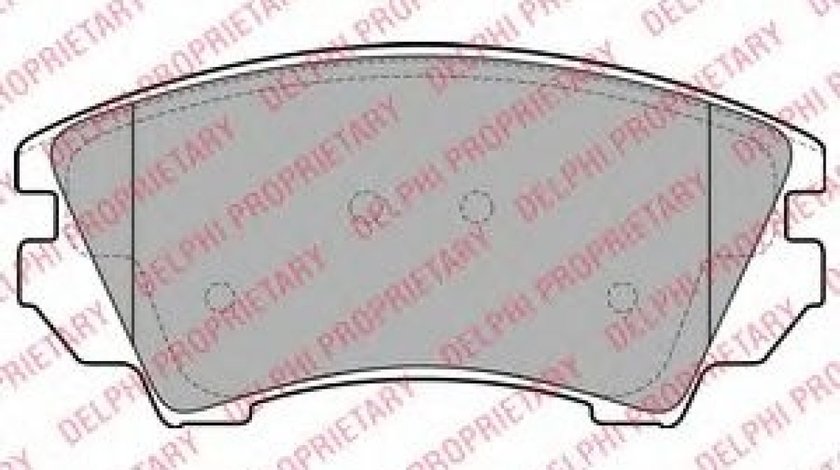 Set placute frana,frana disc OPEL ZAFIRA TOURER C (P12) (2011 - 2016) DELPHI LP2081 piesa NOUA