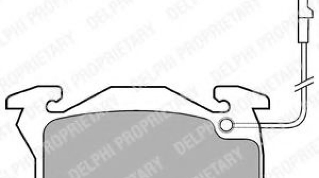 Set placute frana,frana disc PEUGEOT 106 II (1) (1996 - 2016) DELPHI LP696 piesa NOUA