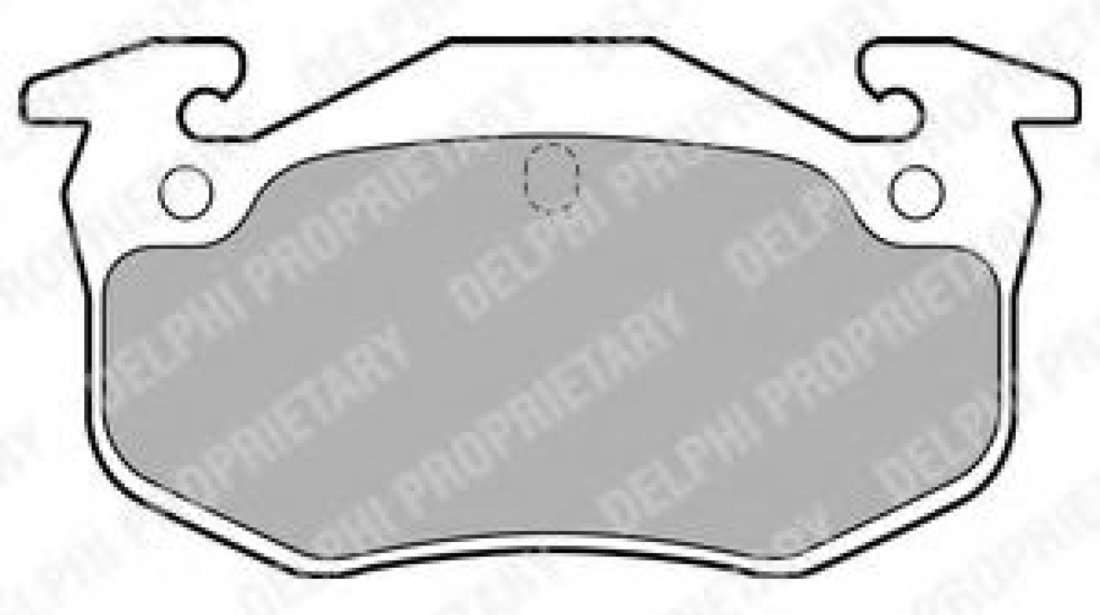 Set placute frana,frana disc PEUGEOT 106 II (1) (1996 - 2016) DELPHI LP699 piesa NOUA