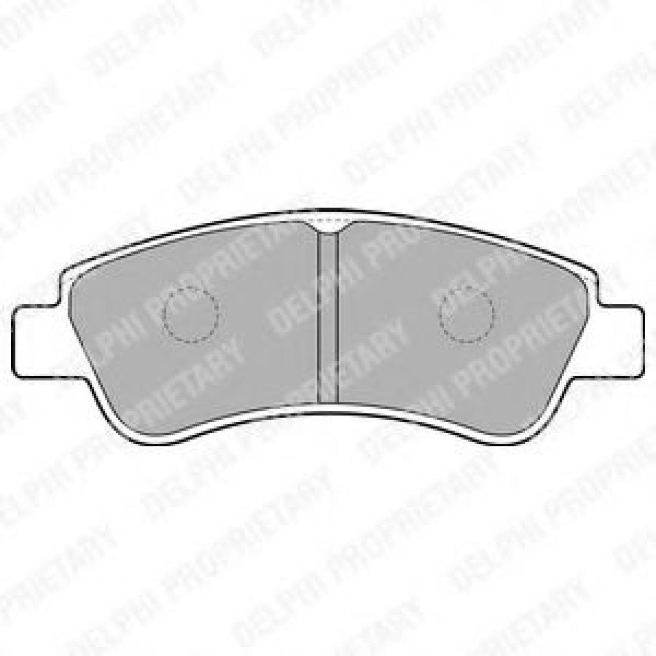 Set placute frana,frana disc PEUGEOT 206 limuzina (2007 - 2016) DELPHI LP1727 piesa NOUA