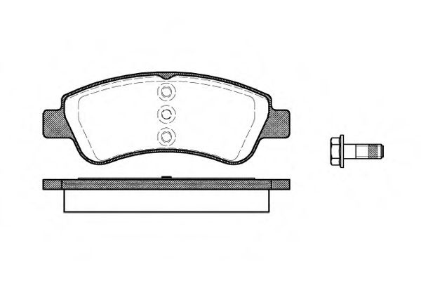 Set placute frana,frana disc PEUGEOT 206 SW (2E/K) (2002 - 2016) REMSA 0840.20 piesa NOUA