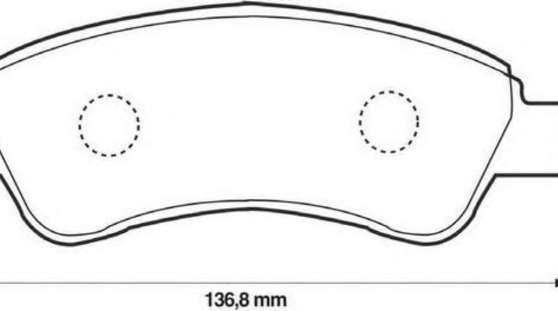 Set placute frana,frana disc PEUGEOT 207 SW (WK) (2007 - 2016) JURID 573030J piesa NOUA