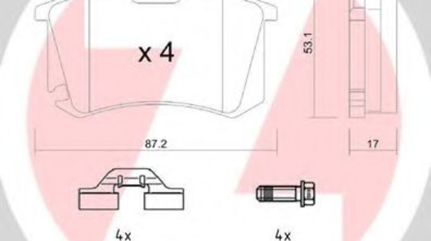 Set placute frana,frana disc PEUGEOT 207 (WA, WC) (2006 - 2016) ZIMMERMANN 23554.170.3 piesa NOUA