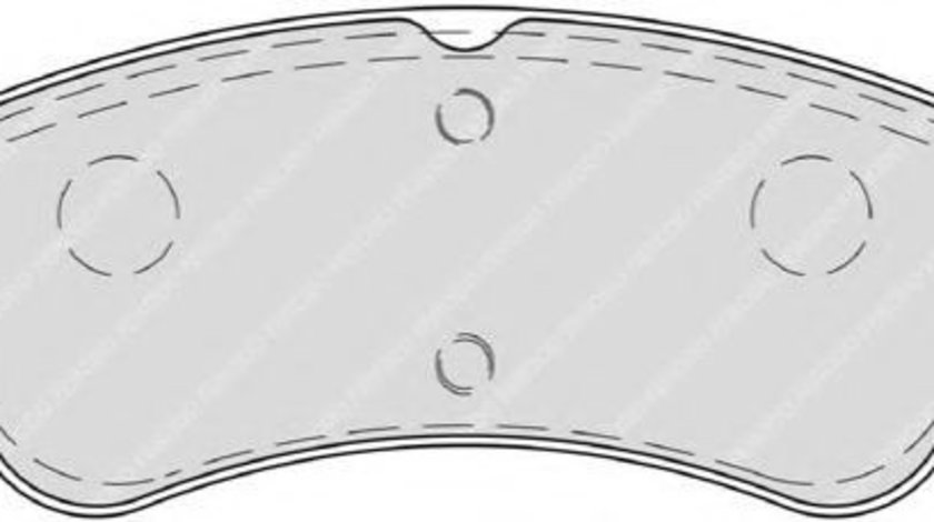 Set placute frana,frana disc PEUGEOT 301 (2012 - 2016) FERODO FDB4066 piesa NOUA