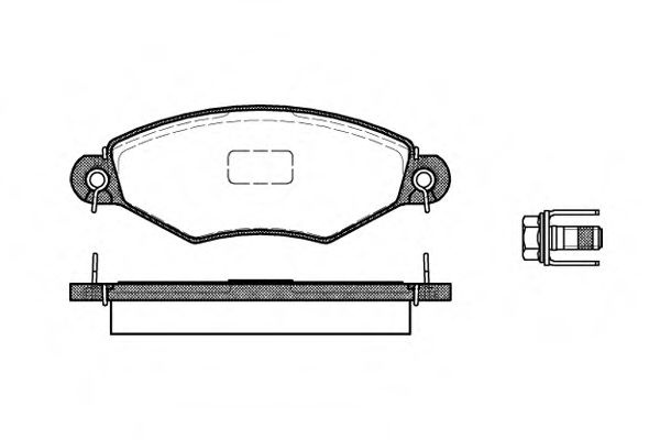 Set placute frana,frana disc PEUGEOT 306 (7B, N3, N5) (1993 - 2003) REMSA 0643.10 piesa NOUA