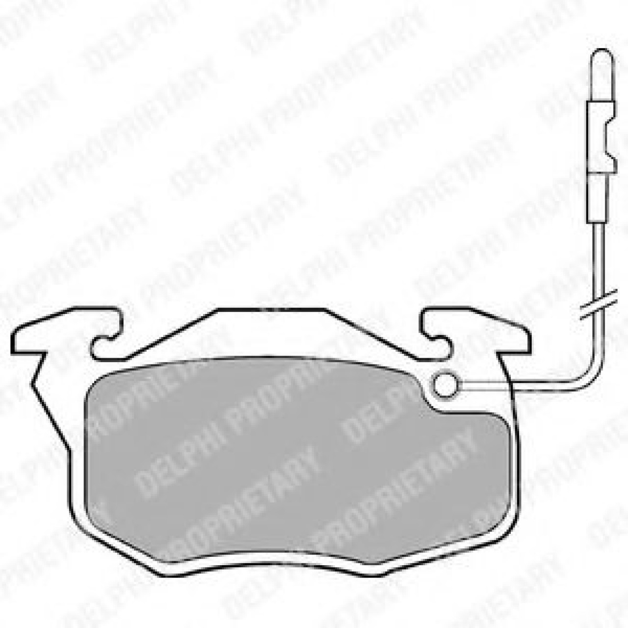 Set placute frana,frana disc PEUGEOT 306 Break (7E, N3, N5) (1994 - 2002) DELPHI LP696 piesa NOUA