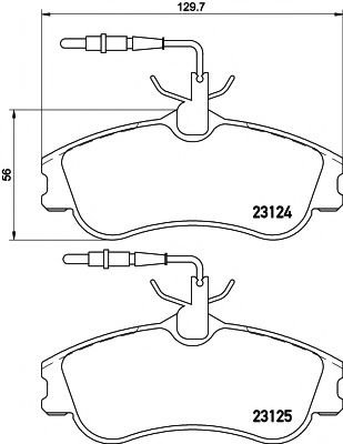 Set placute frana,frana disc PEUGEOT 306 Break (7E, N3, N5) (1994 - 2002) TEXTAR 2312401 piesa NOUA