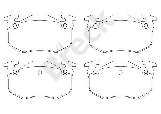 Set placute frana,frana disc PEUGEOT 306 Break (7E, N3, N5) (1994 - 2002) Break 20973 00 704 00 piesa NOUA