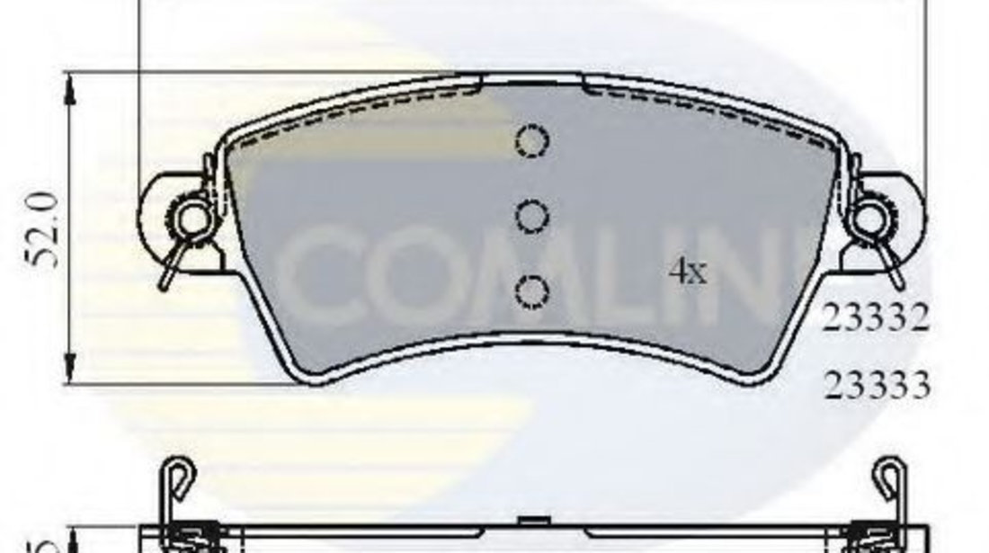 Set placute frana,frana disc PEUGEOT 306 Break (7E, N3, N5) (1994 - 2002) COMLINE CBP01549 piesa NOUA