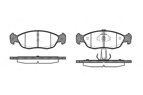 Set placute frana,frana disc PEUGEOT 306 Hatchback (7A, 7C, N3, N5) (1993 - 2003) REMSA 0461.10 piesa NOUA