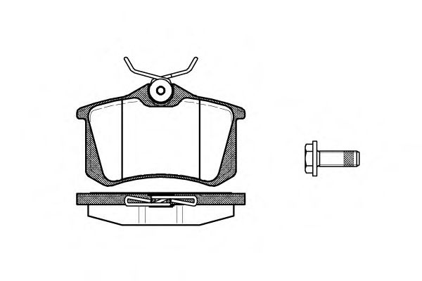 Set placute frana,frana disc PEUGEOT 307 CC (3B) (2003 - 2016) REMSA 0263.05 piesa NOUA