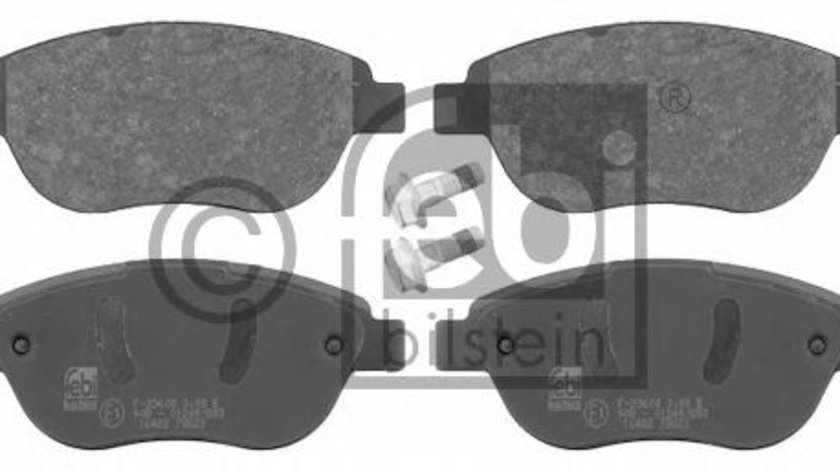 Set placute frana,frana disc PEUGEOT 307 CC (3B) (2003 - 2016) FEBI BILSTEIN 16422 piesa NOUA