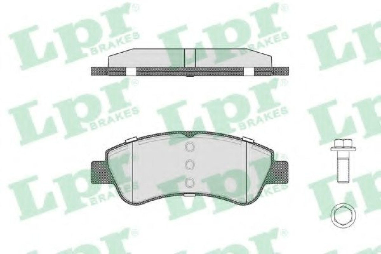 Set placute frana,frana disc PEUGEOT 307 SW (3H) (2002 - 2016) LPR 05P802 piesa NOUA