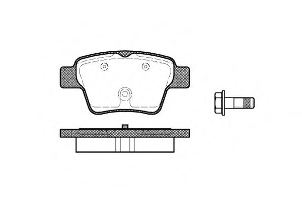 Set placute frana,frana disc PEUGEOT 307 SW (3H) (2002 - 2016) REMSA 1138.00 piesa NOUA