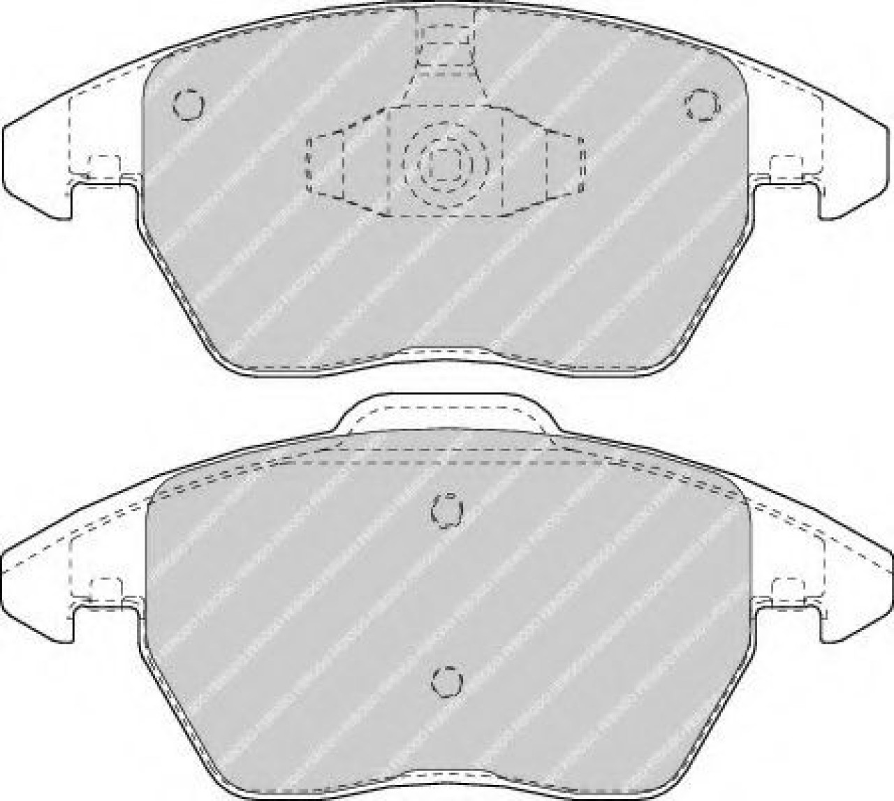 Set placute frana,frana disc PEUGEOT 308 (4A, 4C) (2007 - 2016) FERODO FDB1728 piesa NOUA