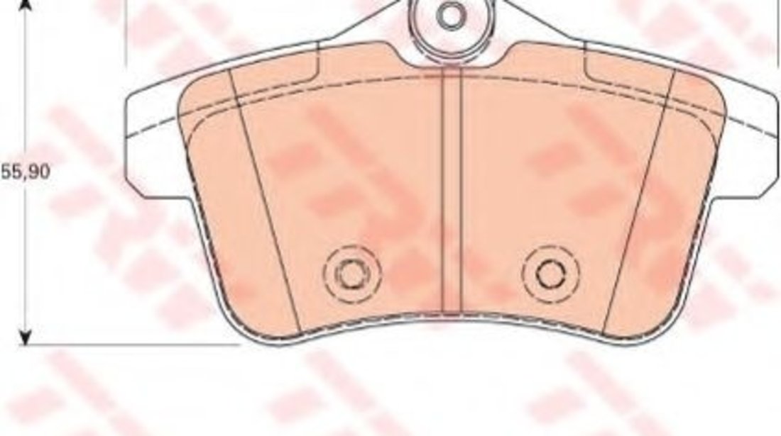 Set placute frana,frana disc PEUGEOT 308 CC (2009 - 2016) TRW GDB1828 piesa NOUA