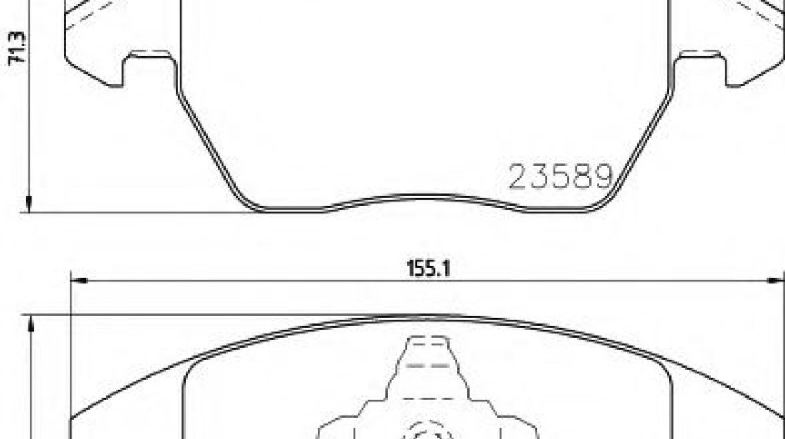 Set placute frana,frana disc PEUGEOT 308 CC (2009 - 2016) TEXTAR 2358901 piesa NOUA