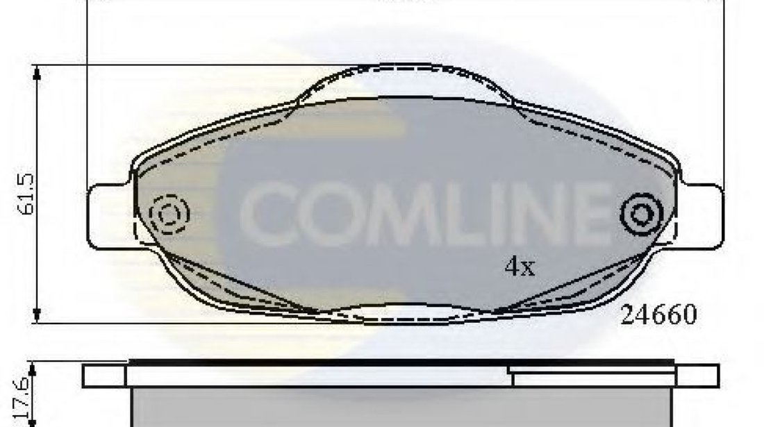 Set placute frana,frana disc PEUGEOT 308 CC (2009 - 2016) COMLINE CBP01765 piesa NOUA