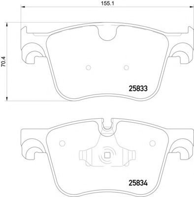 Set placute frana,frana disc PEUGEOT 308 II (2013 - 2016) TEXTAR 2583301 piesa NOUA