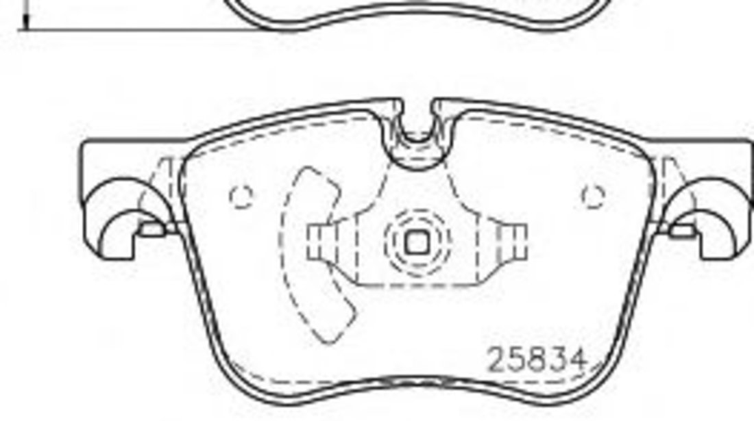 Set placute frana,frana disc PEUGEOT 308 II (2013 - 2016) TEXTAR 2583401 piesa NOUA