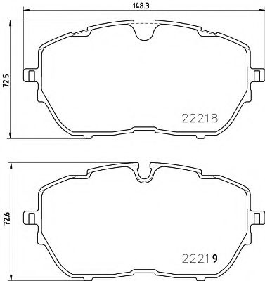 Set placute frana,frana disc PEUGEOT 308 II SW (2014 - 2016) TEXTAR 2221801 piesa NOUA