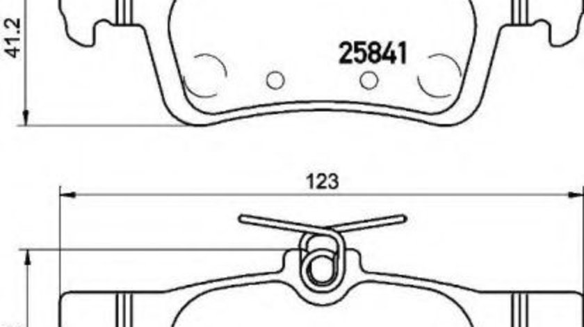 Set placute frana,frana disc PEUGEOT 308 II SW (2014 - 2016) BREMBO P 61 121 piesa NOUA