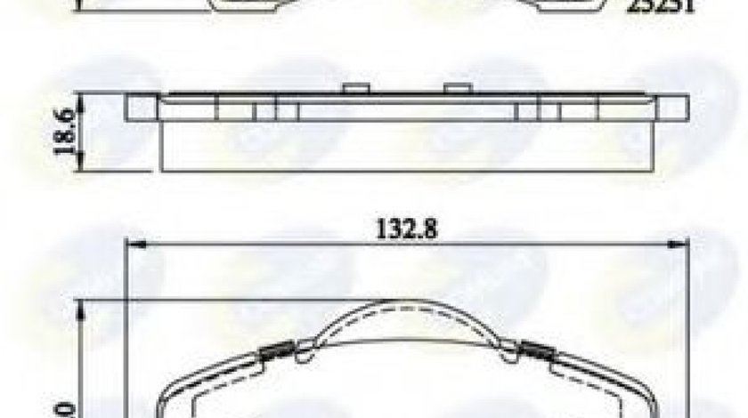 Set placute frana,frana disc PEUGEOT 308 SW (2007 - 2016) COMLINE CBP02199 piesa NOUA